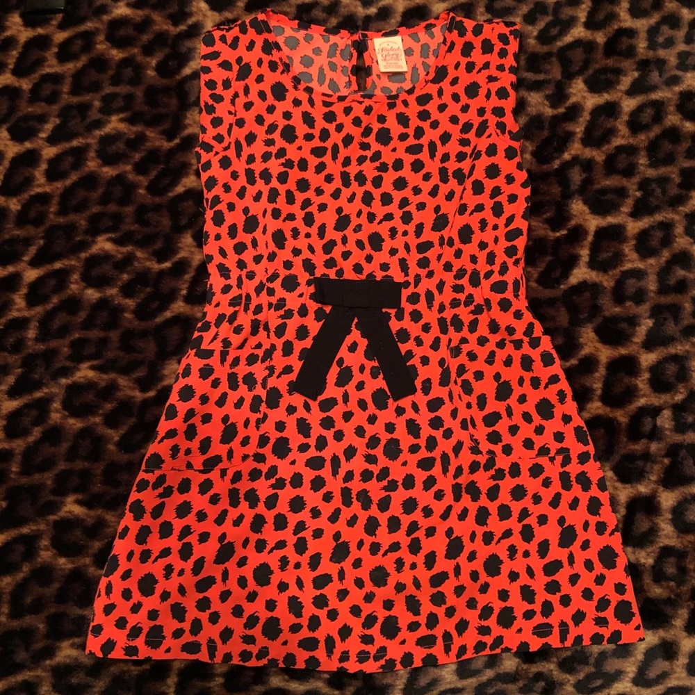 Leopard print dress size 6-6x